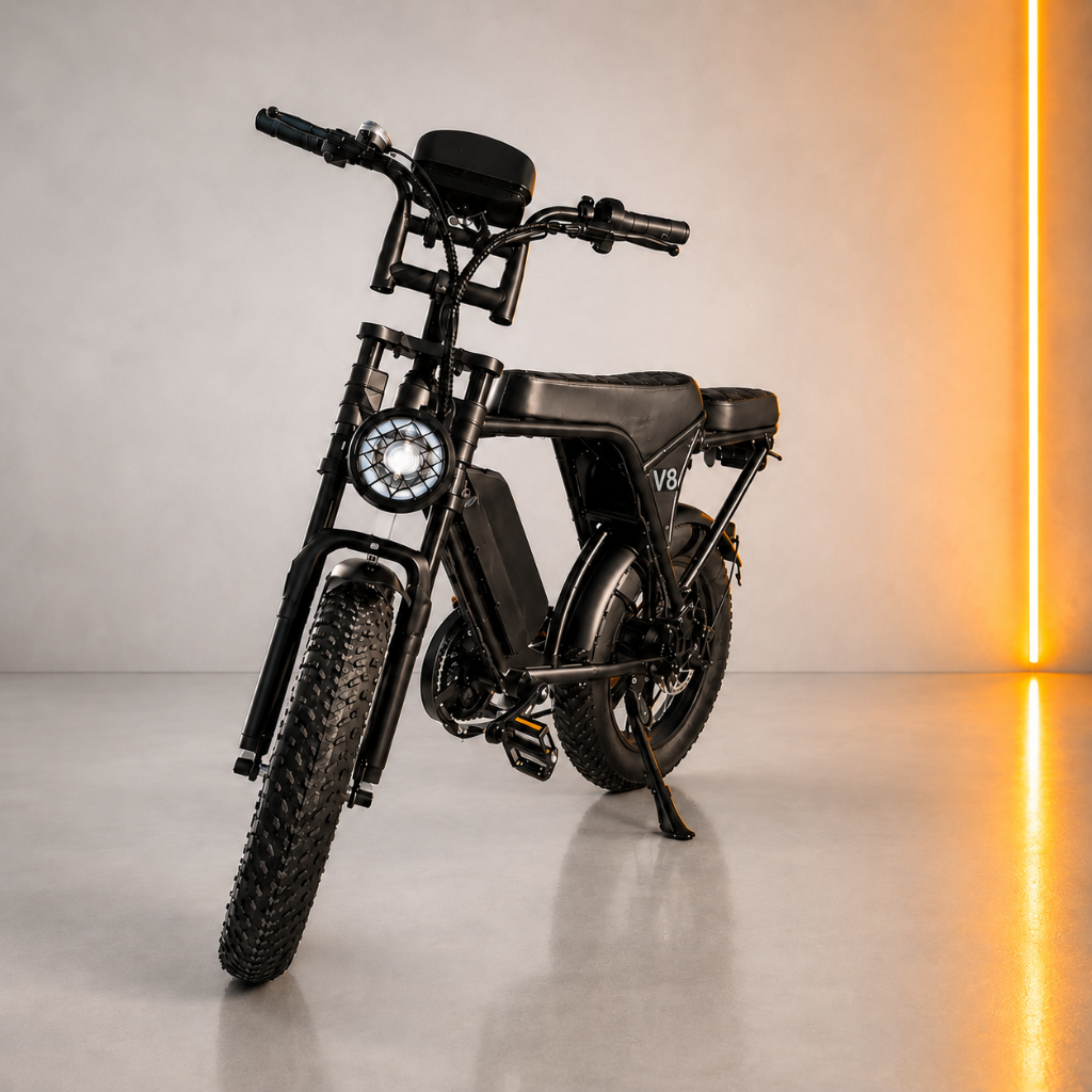 V8 Fat Tire Electric Bike (750W)