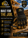KingsWest Heavy-Duty Work Gloves